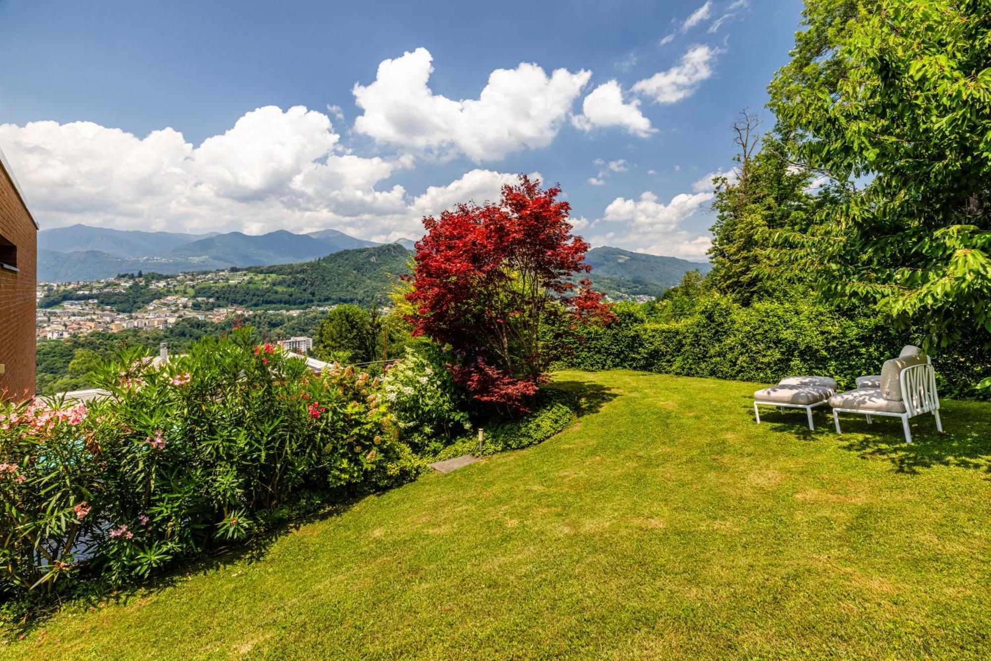 Villa Girandola With Private, Heated Pool Lugano Eksteriør bilde