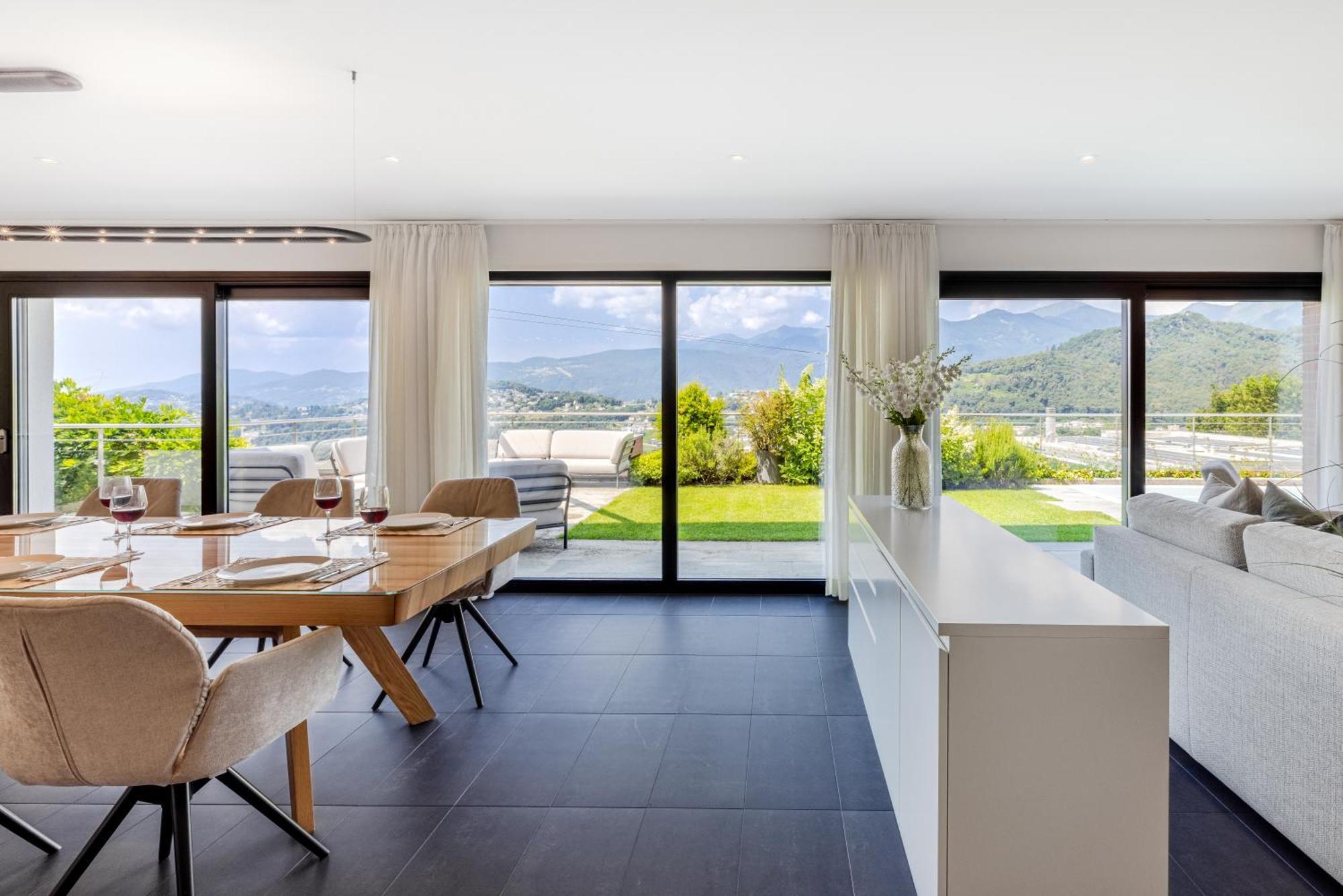 Villa Girandola With Private, Heated Pool Lugano Eksteriør bilde